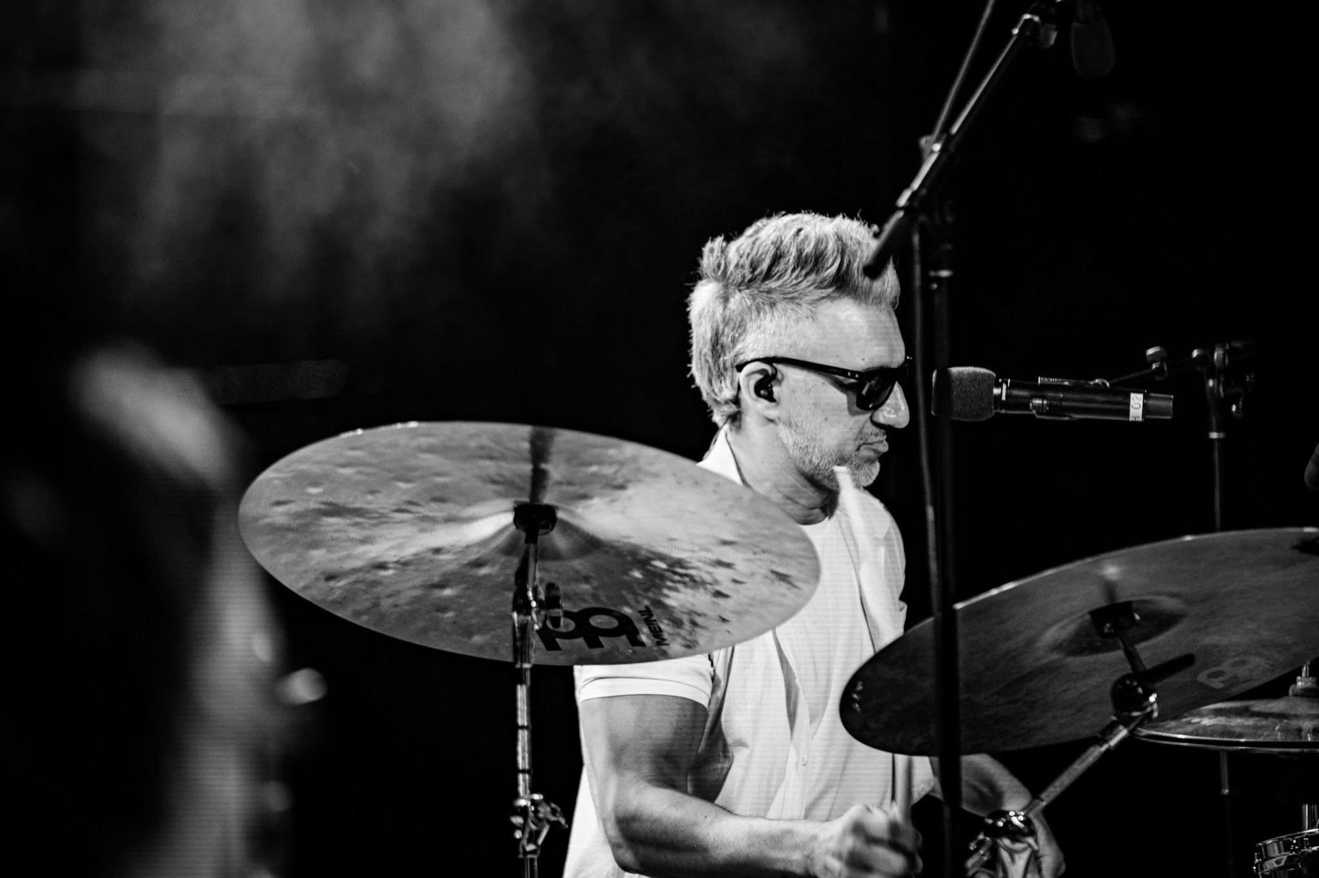 Nick Baglio at his drum kit